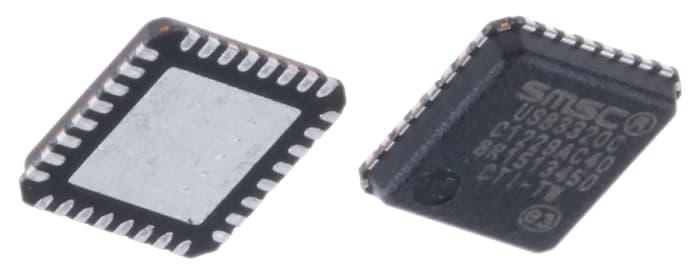 Microchip USB3320C-EZK, USB Transceiver, 480Mbps, USB 2.0, 32-Pin QFN