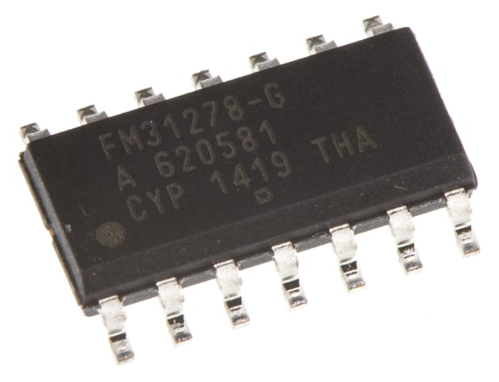 Cypress Semiconductor 256kbit Serial-I2C FRAM Memory 14-Pin SOIC, FM31278-G