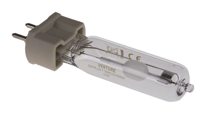 CM PLUS T 70W U UVS 830 00364 Venture Lighting Venture Lighting 70 W Tubular Metal Halide Lamp G12 7000 lm 716 6520 RS Components