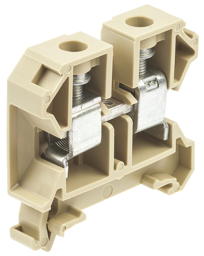 Weidmuller 0380660000 SAK Series Beige, 16mm², Single-Level, Screw Termination, ATEX, IECEx