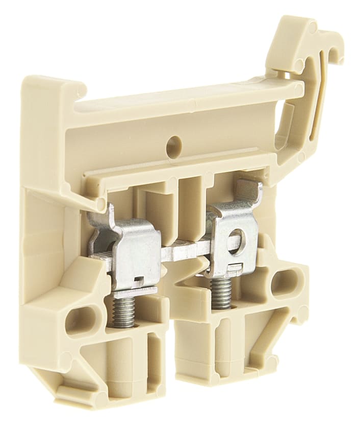 Weidmuller 0380460000 SAK Series Beige, 2.5mm², Single-Level, Screw Termination, Fused, ATEX, IECEx