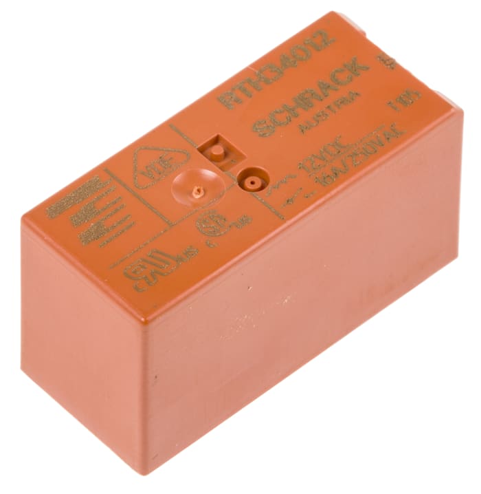 Relais de puissance TE Connectivity RTH, 1 NO, bobine 12V c.c. Montage sur CI 400mW