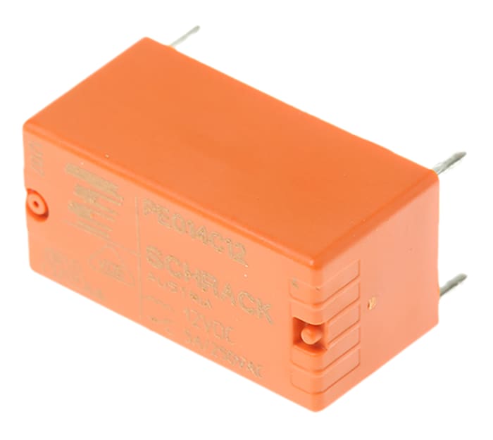 TE Connectivity PCB Mount Latching Power Relay, 12V dc Coil, 5A Switching Current, SPDT