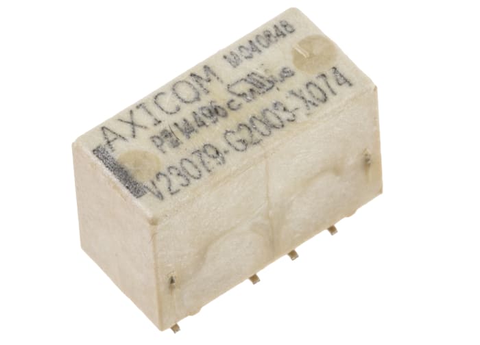 TE Connectivity Surface Mount Signal Relay, 12V dc Coil, 2A Switching Current, DPDT