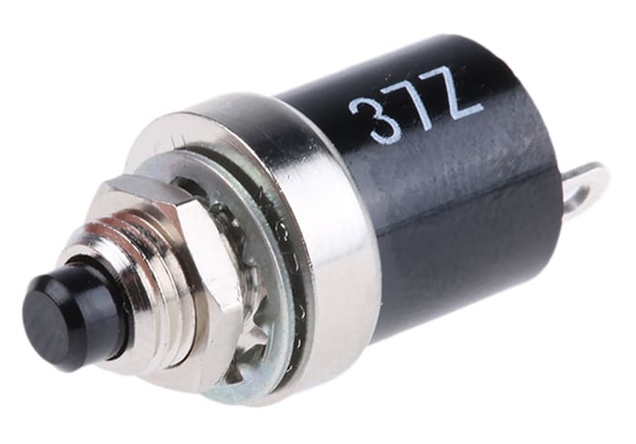 TE Connectivity Miniature Push Button Switch, Momentary, Panel Mount, 0.253in Cutout, SPST, 125V ac