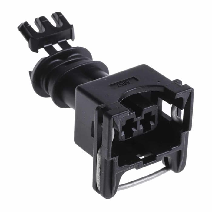 TE Connectivity, Junior Power Timer Automotive Connector Socket Black Free Hanging 2 Way, Crimp Termination 282189-1