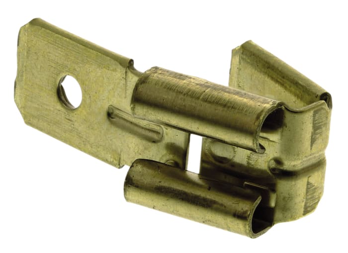 TE Connectivity Female to Male Spade Connector, Adapter, 6.35 x 0.81mm Tab Size