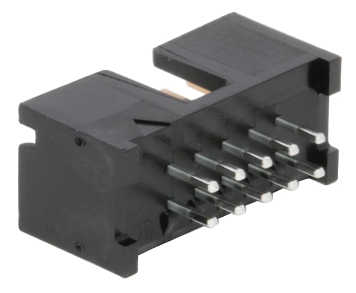 Embases de circuit imprimé TE Connectivity AMP-LATCH, 10 pôles , 2.54mm, 2 rangées , 1.0A, Droit