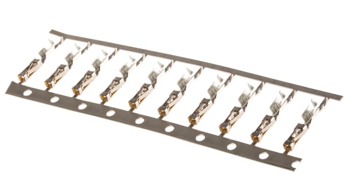 TE Connectivity AMPMODU Short Point Series Female Crimp Terminal, 24AWG Min, 20AWG Max