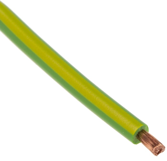 Lapp Green/Yellow 1.5 mm² Hook Up Wire, 16 AWG, 100m, PVC Insulation