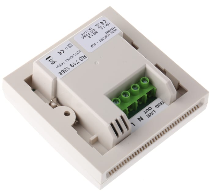 RS PRO Push Button Timer Light Switch, 2h, Wall Mount, 1 Way, 1 Gang