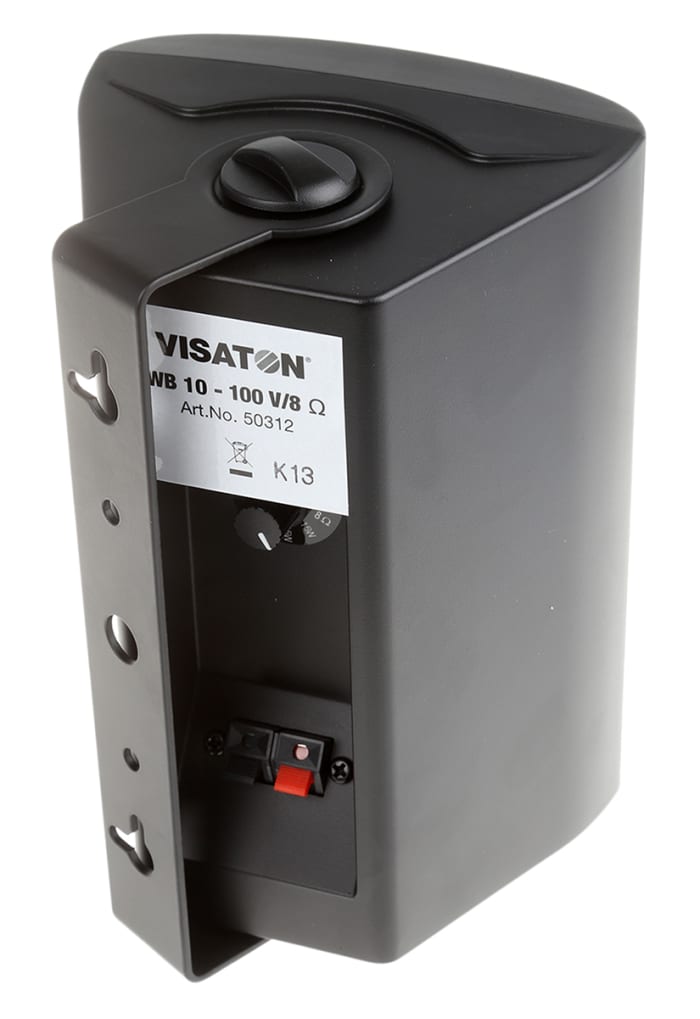 WB 10 100 V/8 OHM BLACK Visaton Visaton WB 10 40W Black Cabinet