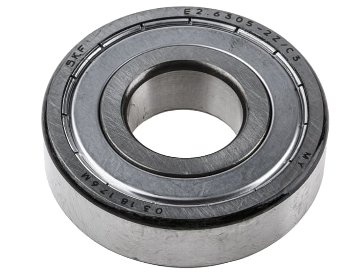 SKF E2.6305-2Z/C3 Single Row Deep Groove Ball Bearing- Both Sides Shielded 25mm I.D, 62mm O.D