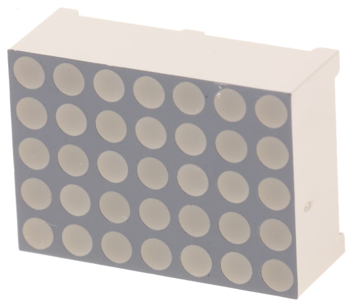 LED displej, řada: TA07 Bodová matice CA 7 x 5bodová matice barva LED diody Červená 90 mcd 5 x 7 17.2mm Kingbright 630