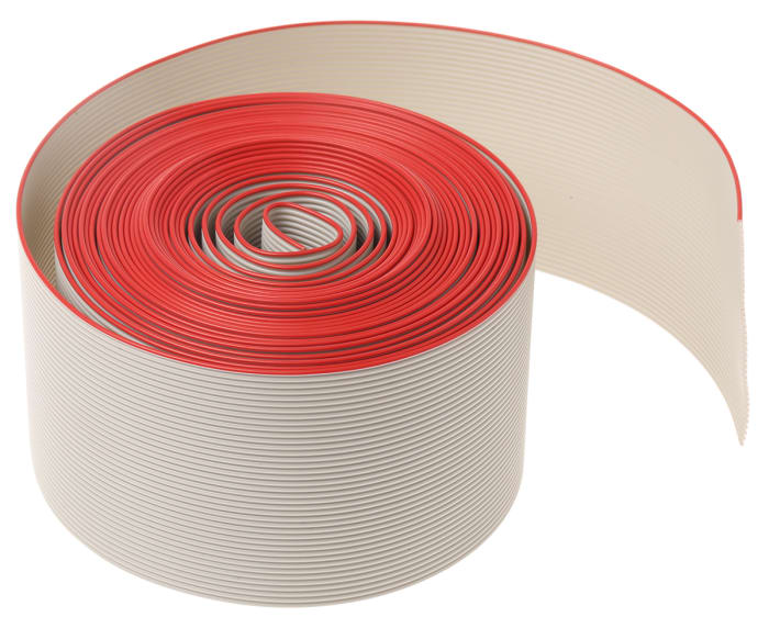 Câbles en nappe HARTING 40 voies, pas de 1.27mm 28 AWG, Gris