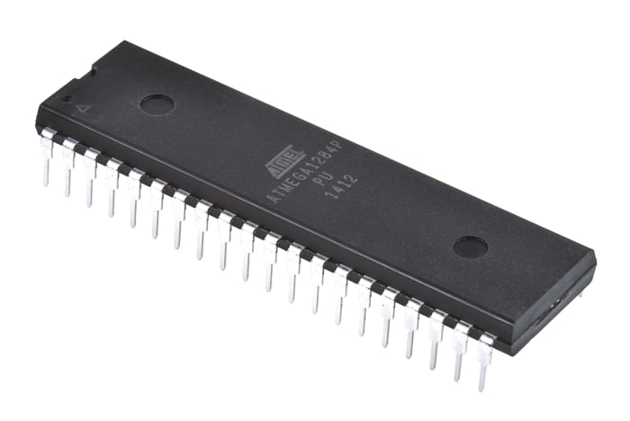 Microchip ATMEGA1284P-PU, 8bit AVR Microcontroller, ATmega, 20MHz, 4 kB, 128 kB Flash, 40-Pin PDIP