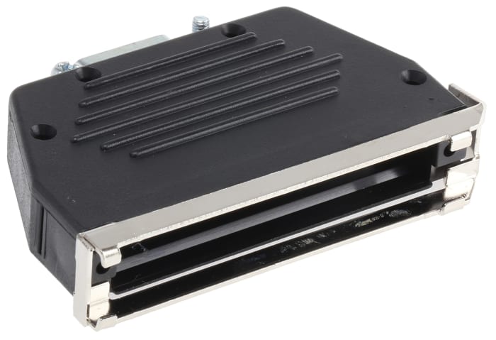 MH Connectors MHED Series Thermoplastic Angled, Straight D Sub Backshell, 37 Way, Strain Relief