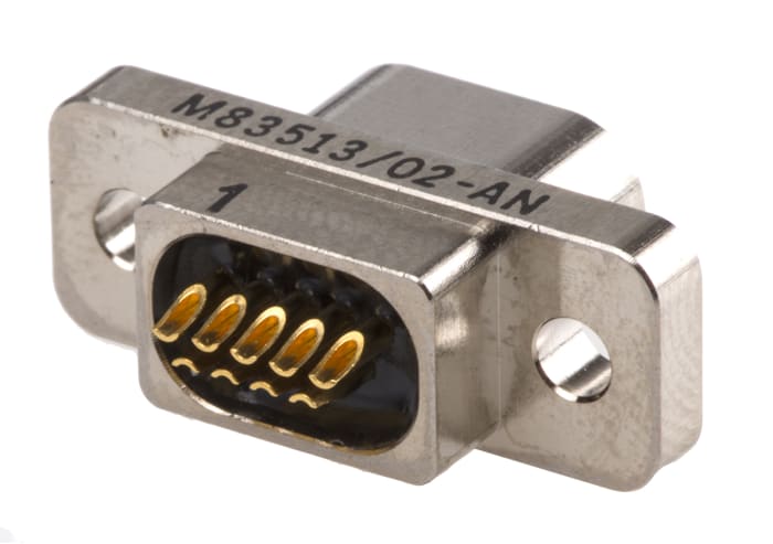 Connecteur Sub-D Femelle Glenair 9 voies Montage sur câble Droit