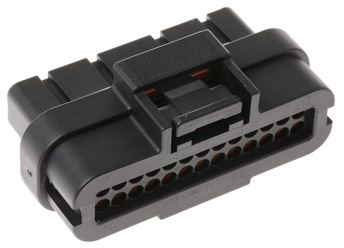 TE Connectivity, SUPERSEAL Automotive Connector Plug Black Cable Mount 26 Way 1473712-1