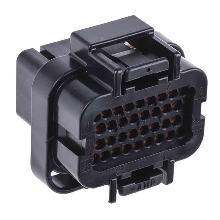 TE Connectivity, SUPERSEAL Automotive Connector Plug Black Cable Mount 34 Way 2-1437285-3