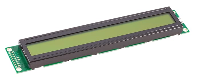 Fordata FDCC4002B-FLYYBW-51SE Alphanumeric LCD Display, Yellow on Green, 2 Rows by 40 Characters, Transflective