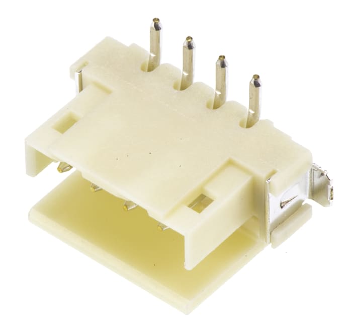 TE Connectivity AMP CT Series Straight Surface Mount PCB Header, 4 Contact(s), 2.0mm Pitch, 1 Row(s), Shrouded
