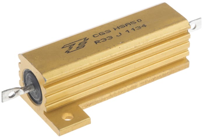 Résistance à montage sur châssis Bobinée, 330mΩ 50W ±5%