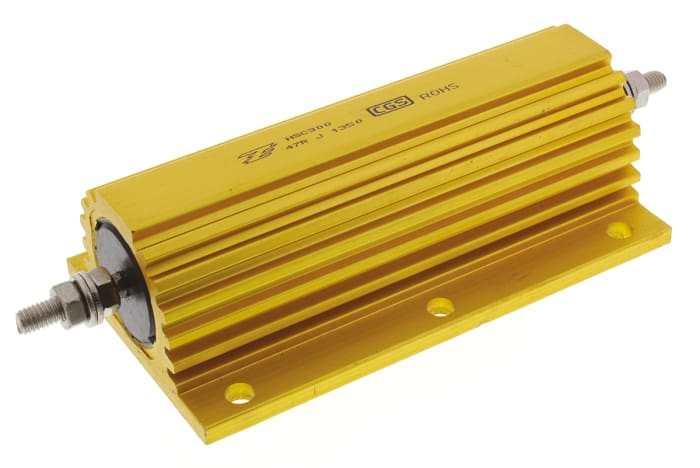 TE Connectivity, 47Ω 300W Wire Wound Chassis Mount Resistor HSC30047RJ ±5%