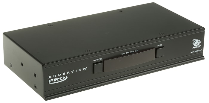 Adder 4 Port USB VGA KVM Switch, 3.5 mm Stereo