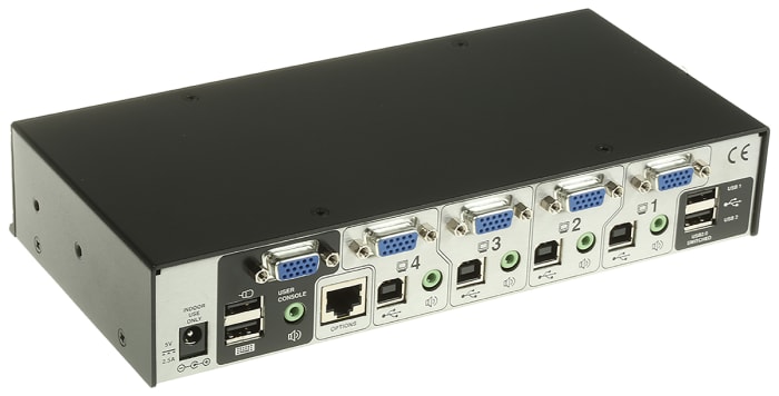 AV4PRO-VGA-UK Adder | Switch KVM Estéreo 3,5 mm Adder, 4 puertos USB 1 ...