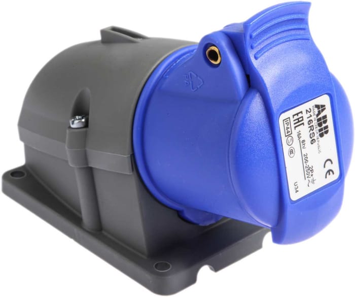 Connecteur industriel Amphenol Industrial Easy &amp; Safe Femelle, 2P + E, 16A, 230 V, Montage mural
