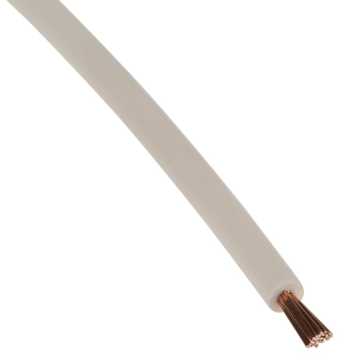 Lapp ÖLFLEX® H05Z-K 90° Series White 1 mm² Hook Up Wire, 17 AWG, 100m, 4725053