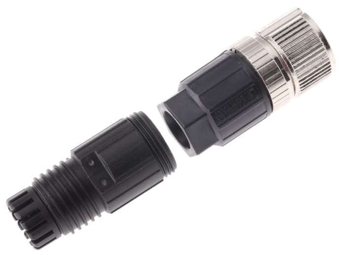 Phoenix Contact Connector, 5 Contacts, Cable Mount, M12 Connector, Plug, Female, IP67, SACC-FS-5SC M SCO Series