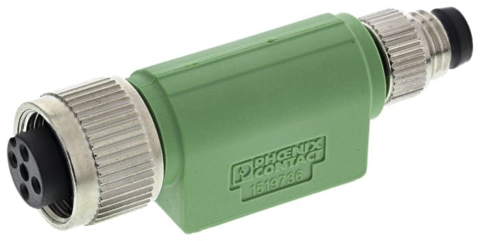 Phoenix Contact 4 Pole M8 Plug to 4 Pole M12 Socket Adapter