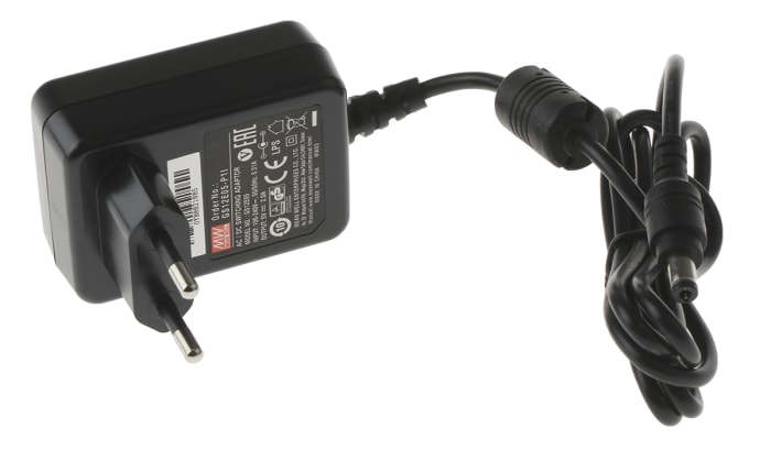 MEAN WELL 10W Plug In Power Supply 5V dc Output, 2A Output