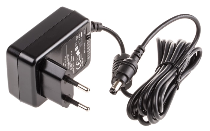 MEAN WELL 12W Plug In Power Supply 15V dc Output, 800mA Output