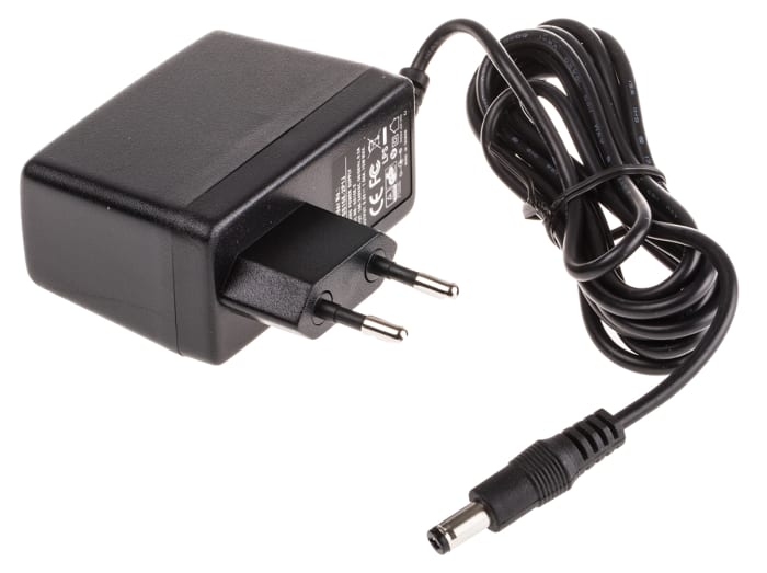 MEAN WELL 15W Plug-In AC/DC Adapter 9V dc Output, 1.66A Output