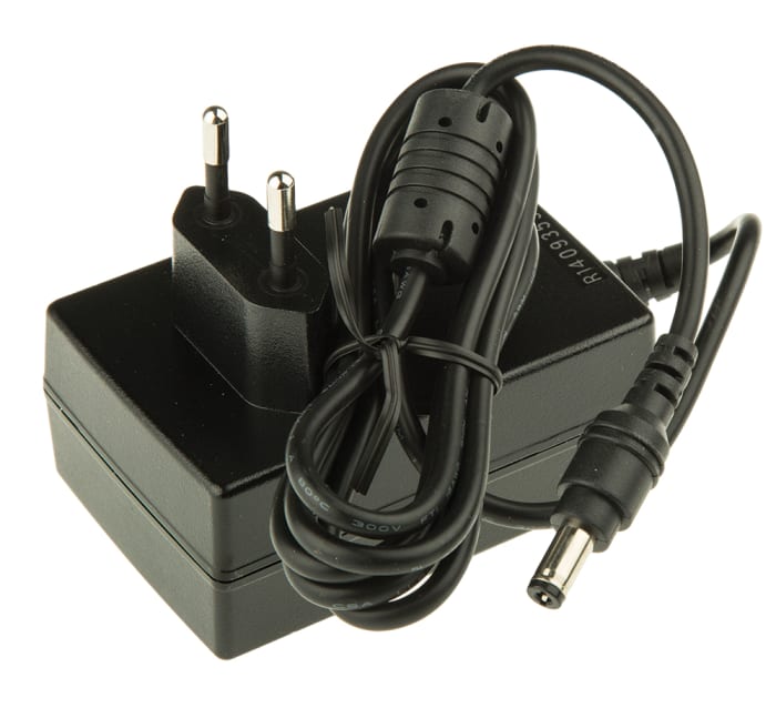 MEAN WELL 18W Plug In Power Supply 12V dc Output, 1.5A Output