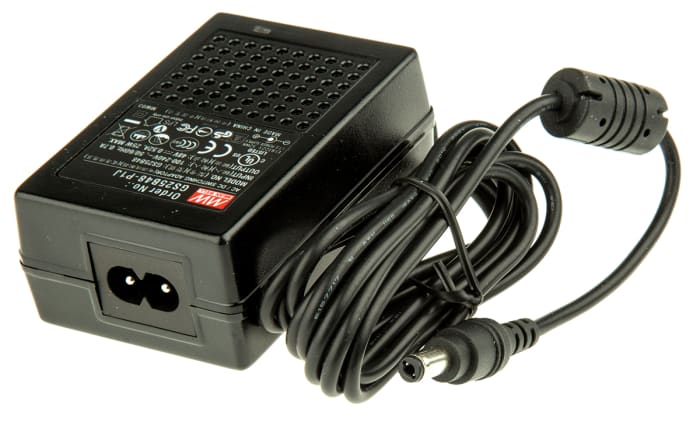 MEAN WELL Power Brick AC/DC Adapter 48V dc Output, 520mA Output