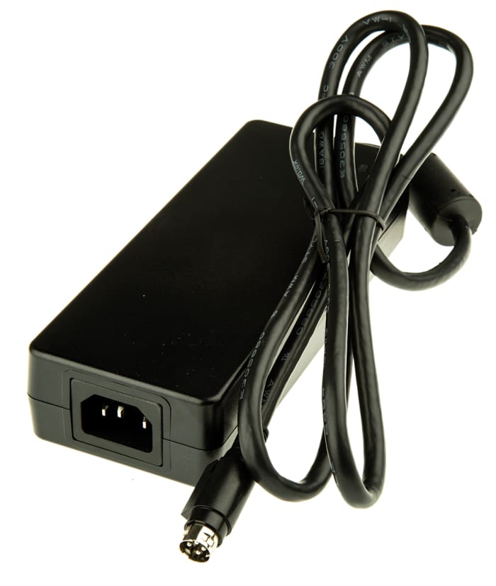 Adaptador AC/DC Mean Well, 1 salida, Conector macho Schuko para Reino Unido de tipo F con 3 contactos macho