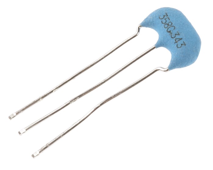 CSTLS3M58G53-B0 , Ceramic Resonator, 3.58MHz Shear 15pF, 3-Pin, 8 x 3 x 6mm