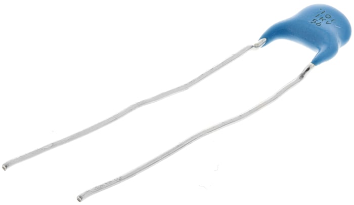 Murata Ceramic Single Layer Capacitor 100pF 1kV dc ±5% SL Dielectric, DEA, Through Hole +125°C Max Op. Temp.