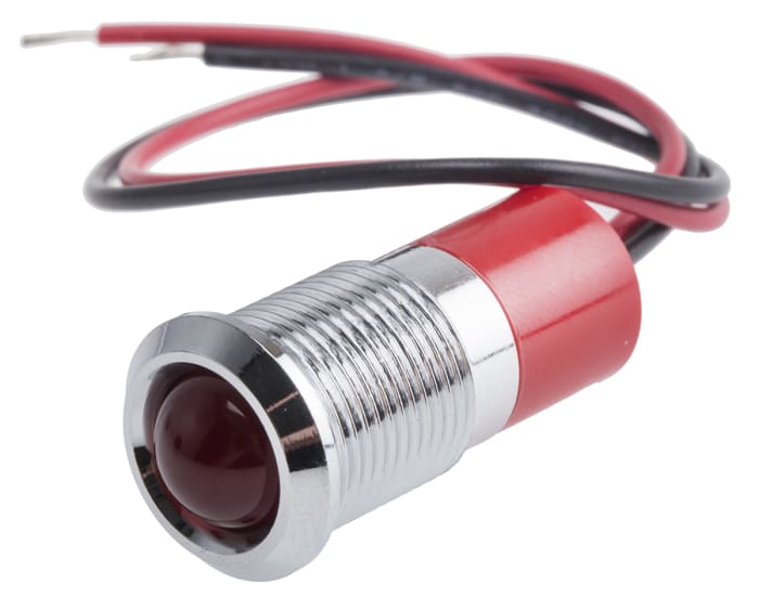 Voyant LED lumineux  Rouge RS PRO, dia. 14mm, 220V c.a., IP67