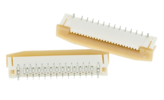 Molex, Easy-On, 52559 0.5mm Pitch 24 Way Straight Female FPC Connector, ZIF Vertical Contact