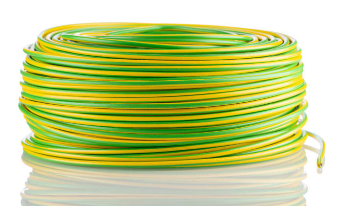 Lapp Green/Yellow 2.5 mm² Hook Up Wire, 13 AWG, 100m, PVC Insulation