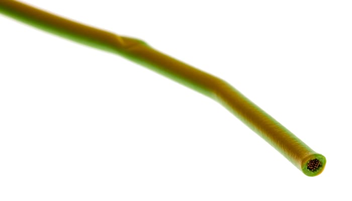 Lapp Green/Yellow 0.75 mm² Hook Up Wire, 18 AWG, 24/32 mm, 100m, PVC Insulation, 4510002
