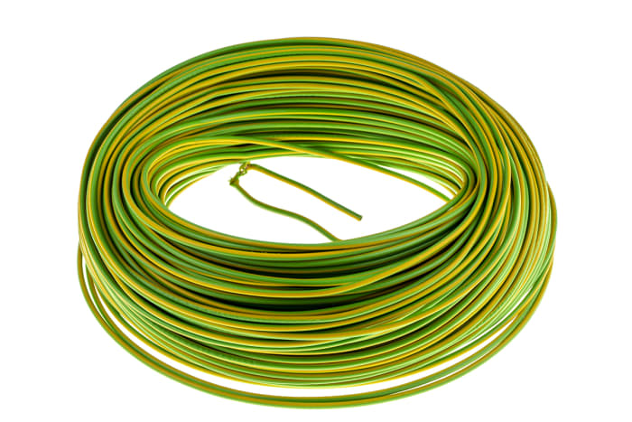 4510002 Lapp, Lapp Green/Yellow 0.75 mm² Hook Up Wire, 18 AWG, 24/32 mm,  100m, PVC Insulation, 724-4336