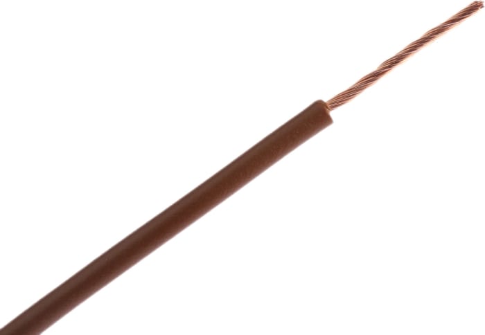 Lapp ÖLFLEX® H05V-K Series Brown 1 mm² Hook Up Wire, 32/32, 100m, PVC Insulation, 4510033