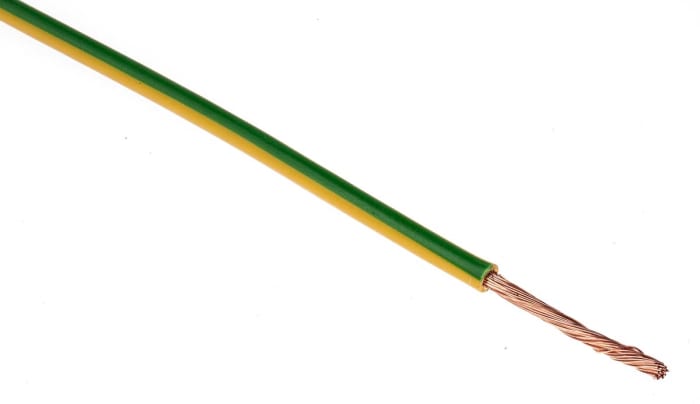 Lapp ÖLFLEX® H07V-K Series Green/Yellow 2.5 mm² Hook Up Wire, 50/30, 100m, PVC Insulation, 4520002