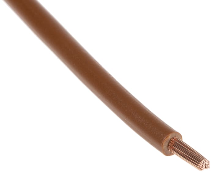 4520032 Lapp, Lapp ÖLFLEX® H07V-K Series Brown 2.5 mm² Hook Up Wire, 14  AWG, 50/30, 100m, PVC Insulation, 724-4421